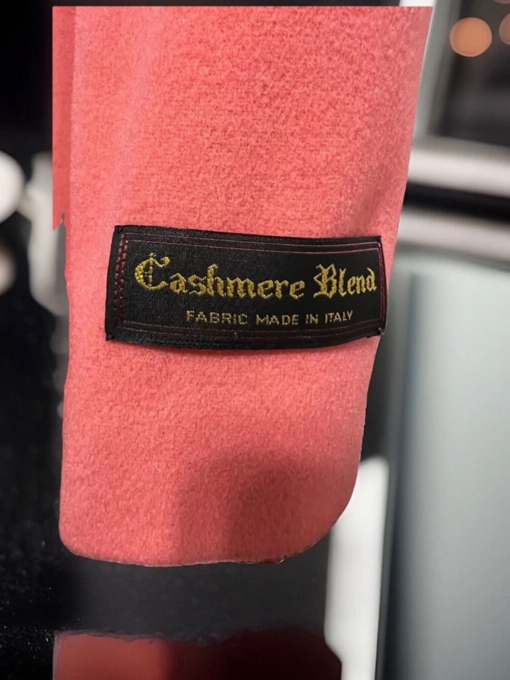 NWT Vintage HB II by Harve Benard Coral Cashmere Wool Blazer 12 Italy Fabric - Picture 10 of 16
